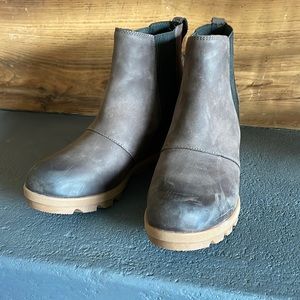 Sorel Brown Ankle Boots